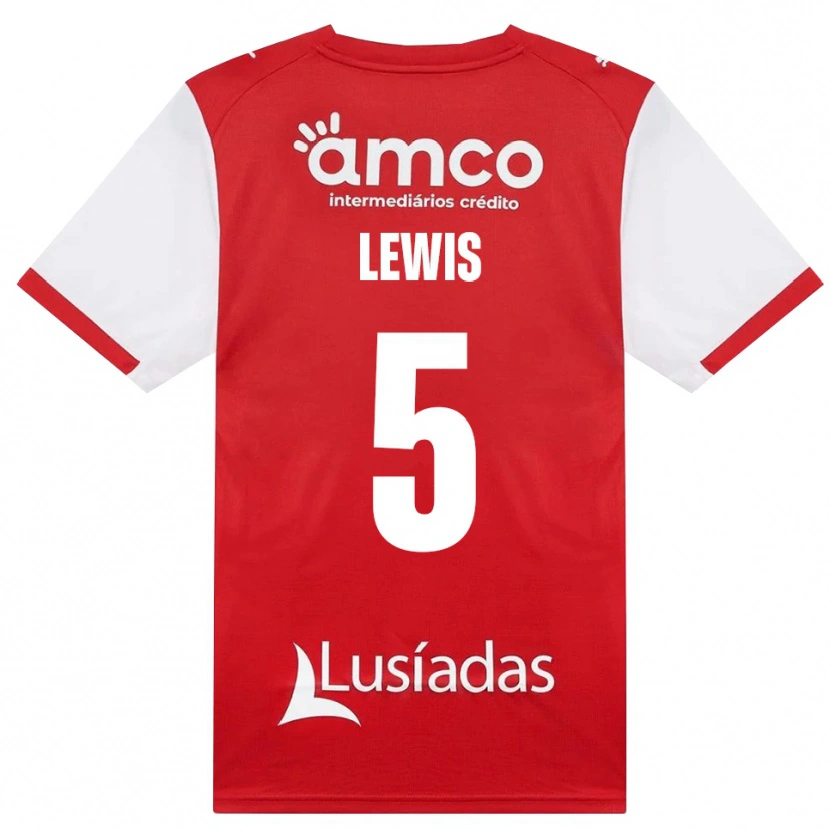 Danxen Herren Leah Lewis #5 Weiß Rot Schwarz Heimtrikot Trikot 2026/27 T-Shirt