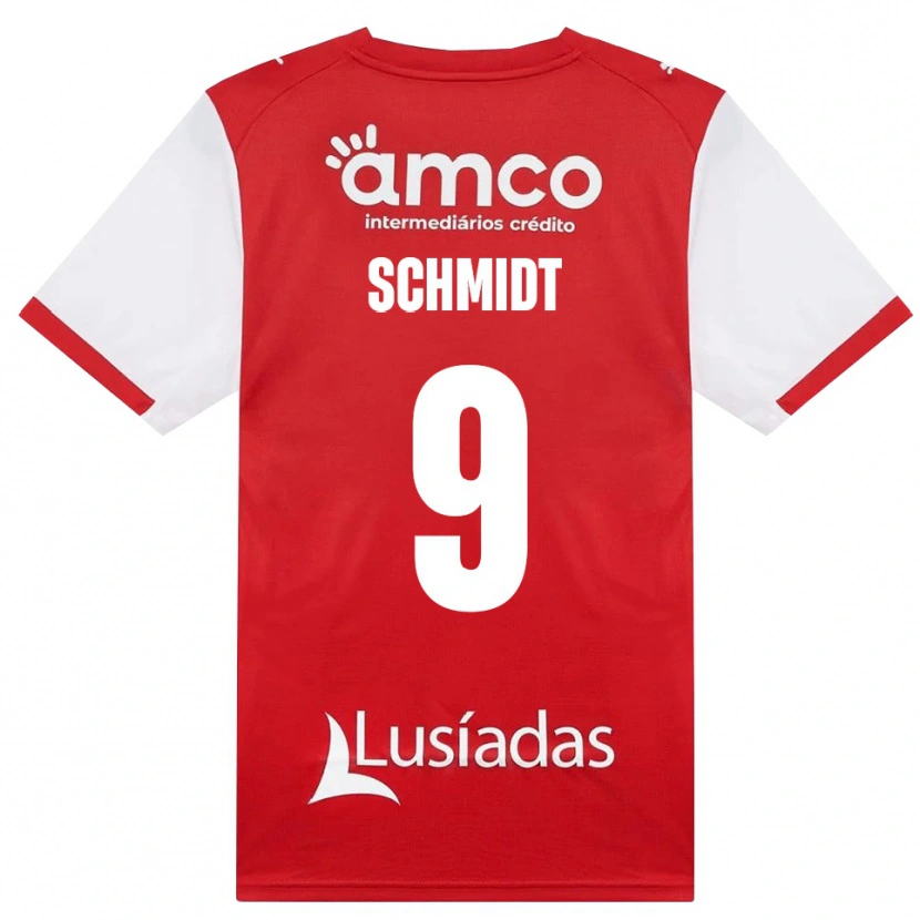 Danxen Herren Malu Schmidt #9 Weiß Rot Schwarz Heimtrikot Trikot 2026/27 T-Shirt