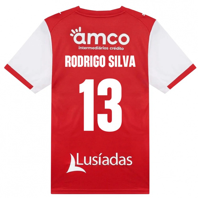 Danxen Herren Rodrigo Silva #13 Weiß Rot Schwarz Heimtrikot Trikot 2026/27 T-Shirt