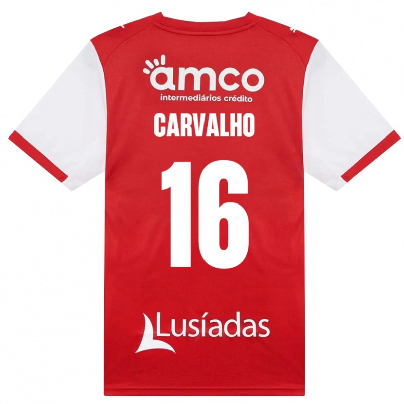 Danxen Herren Alexandre Carvalho #16 Weiß Rot Schwarz Heimtrikot Trikot 2026/27 T-Shirt