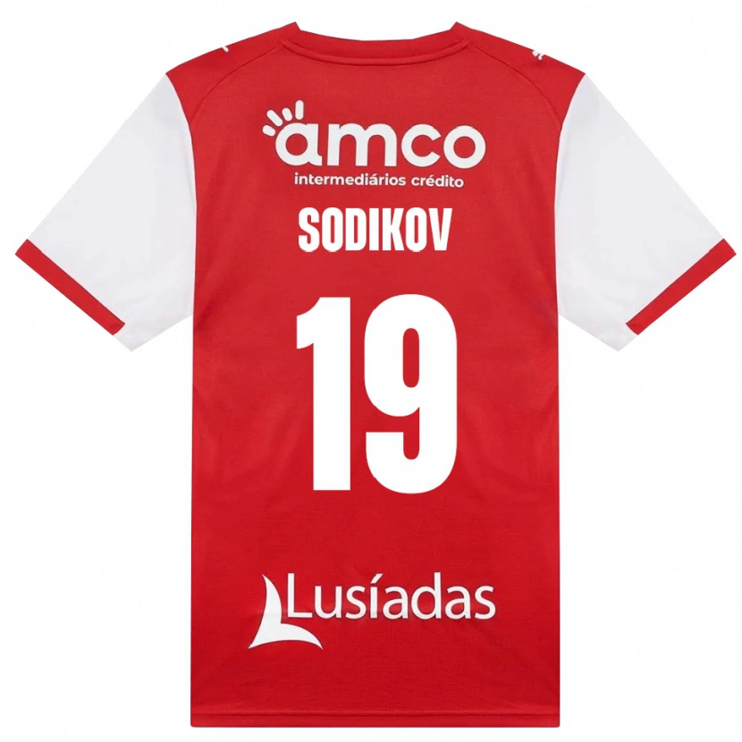 Danxen Herren Sayfiddin Sodikov #19 Weiß Rot Schwarz Heimtrikot Trikot 2026/27 T-Shirt