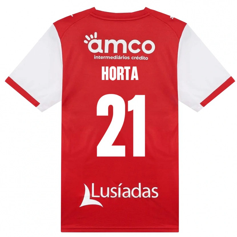 Danxen Herren Ricardo Horta #21 Weiß Rot Schwarz Heimtrikot Trikot 2026/27 T-Shirt