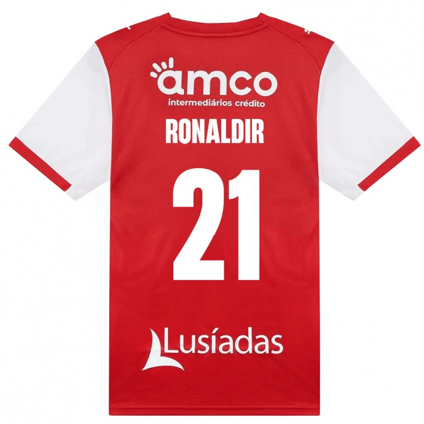 Danxen Herren Ronaldir Pereira Dos Santos #21 Weiß Rot Schwarz Heimtrikot Trikot 2026/27 T-Shirt