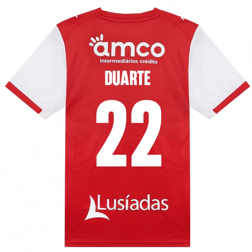 Danxen Herren Vânia Duarte #22 Weiß Rot Schwarz Heimtrikot Trikot 2026/27 T-Shirt
