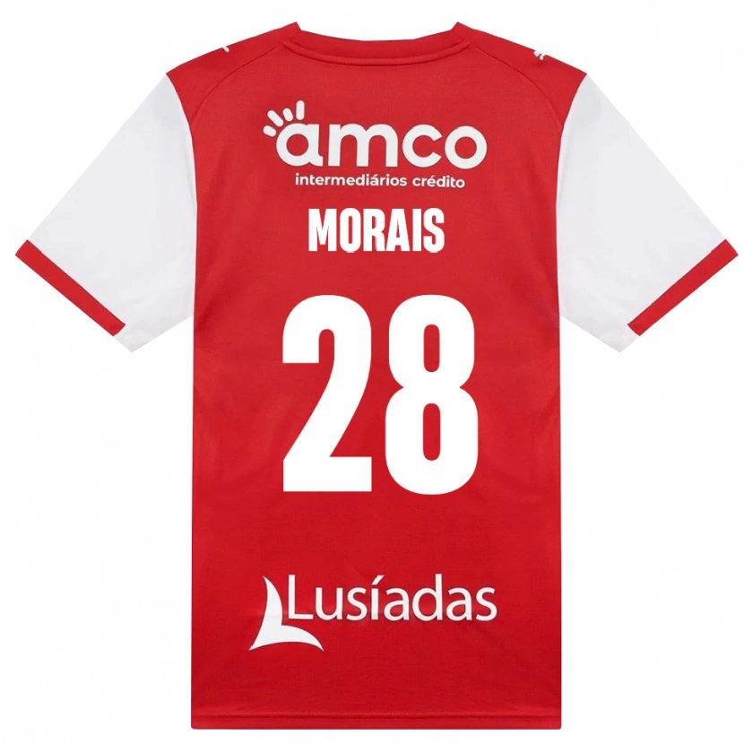 Danxen Herren Patrícia Morais #28 Weiß Rot Schwarz Heimtrikot Trikot 2026/27 T-Shirt