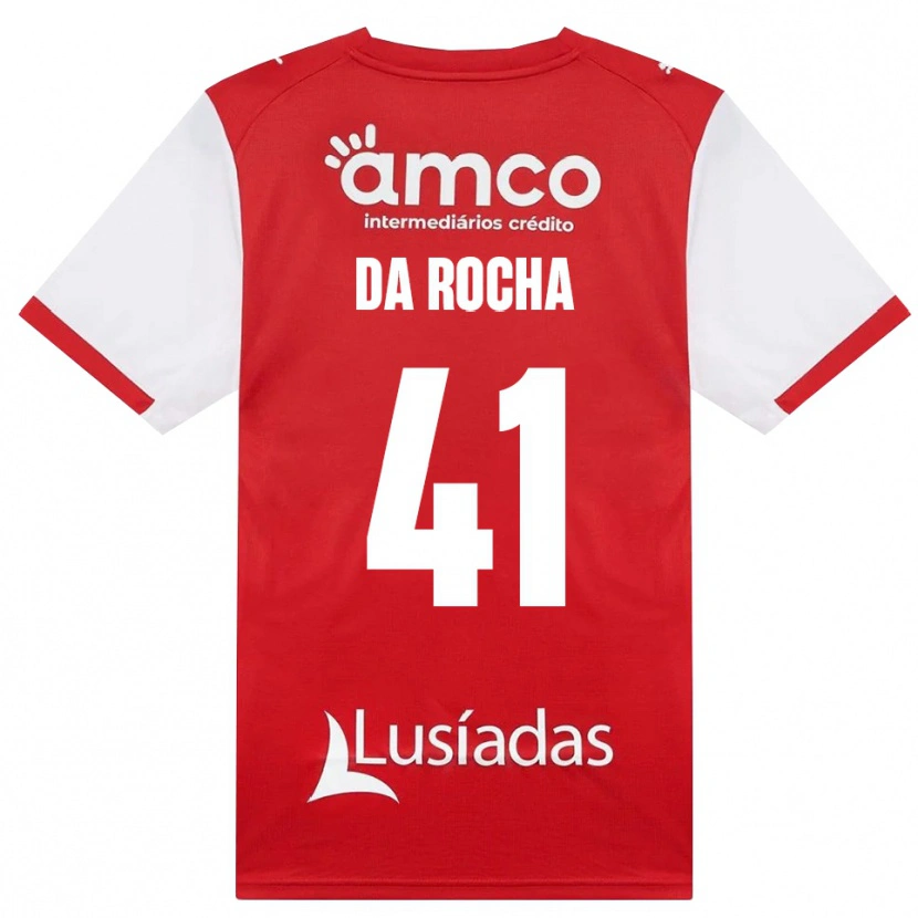 Danxen Herren Yanis Da Rocha #41 Weiß Rot Schwarz Heimtrikot Trikot 2026/27 T-Shirt