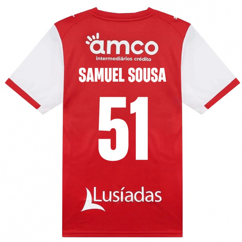 Danxen Herren Samuel Sousa #51 Weiß Rot Schwarz Heimtrikot Trikot 2026/27 T-Shirt