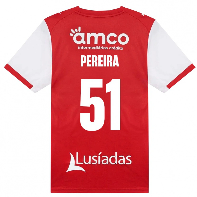 Danxen Herren Evy Pereira #51 Weiß Rot Schwarz Heimtrikot Trikot 2026/27 T-Shirt