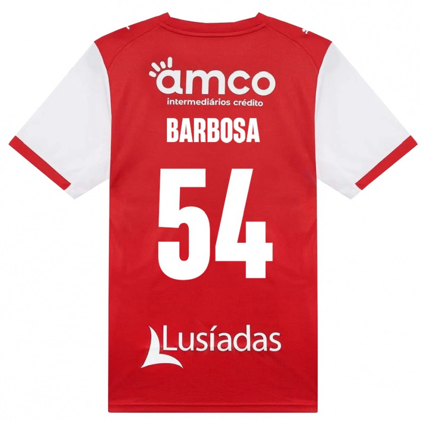 Danxen Herren Gui Barbosa #54 Weiß Rot Schwarz Heimtrikot Trikot 2026/27 T-Shirt