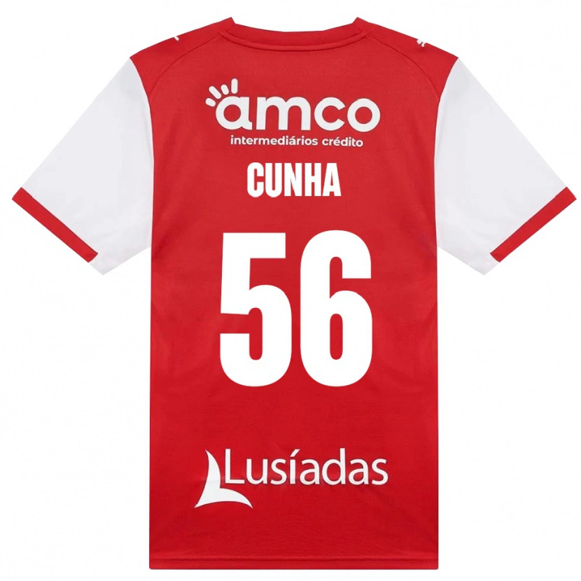 Danxen Herren Romário Cunha #56 Weiß Rot Schwarz Heimtrikot Trikot 2026/27 T-Shirt