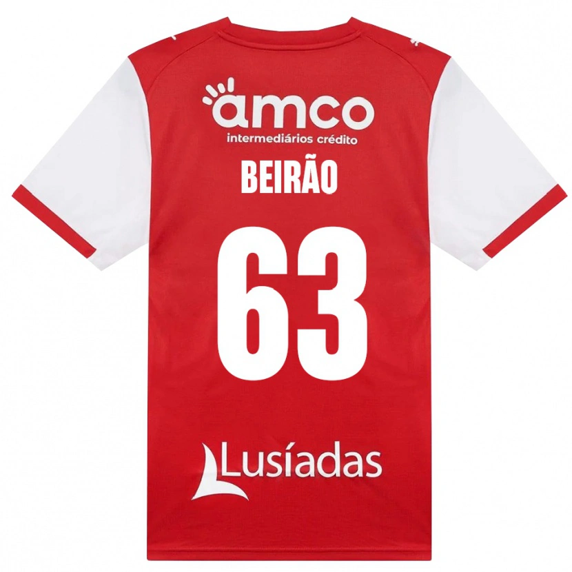 Danxen Herren Rodrigo Beirão #63 Weiß Rot Schwarz Heimtrikot Trikot 2026/27 T-Shirt