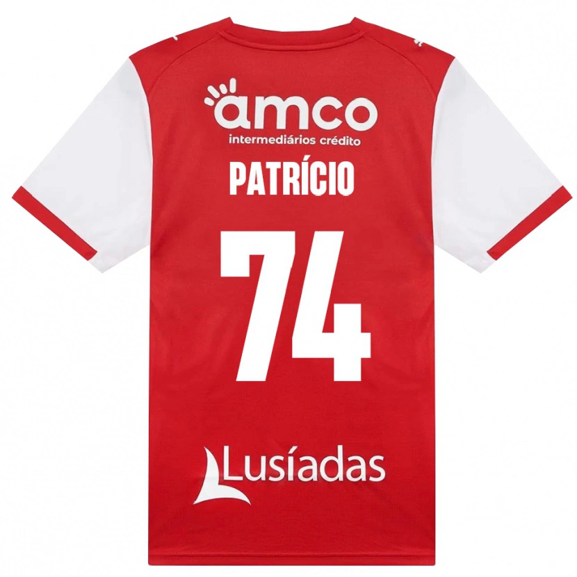 Danxen Herren Nuno Patrício #74 Weiß Rot Schwarz Heimtrikot Trikot 2026/27 T-Shirt