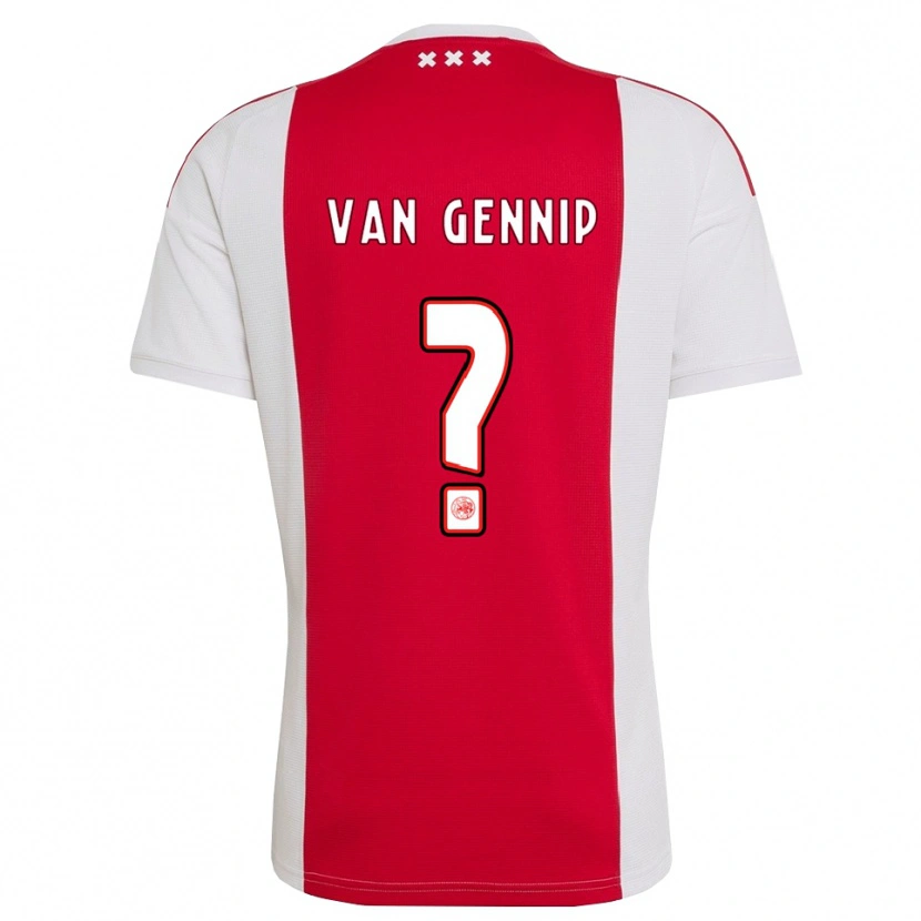 Danxen Herren Thiago Van Gennip #0 Rot Weiß Gelb Heimtrikot Trikot 2026/27 T-Shirt