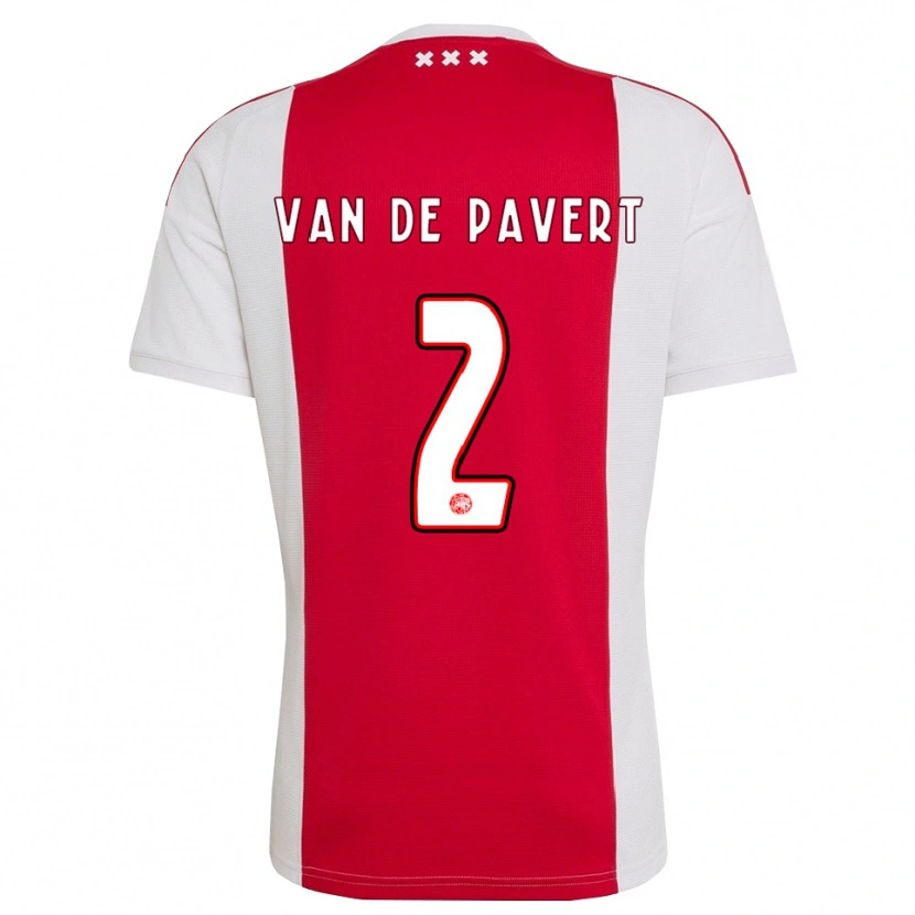 Danxen Herren Ryan Van De Pavert #2 Rot Weiß Gelb Heimtrikot Trikot 2026/27 T-Shirt