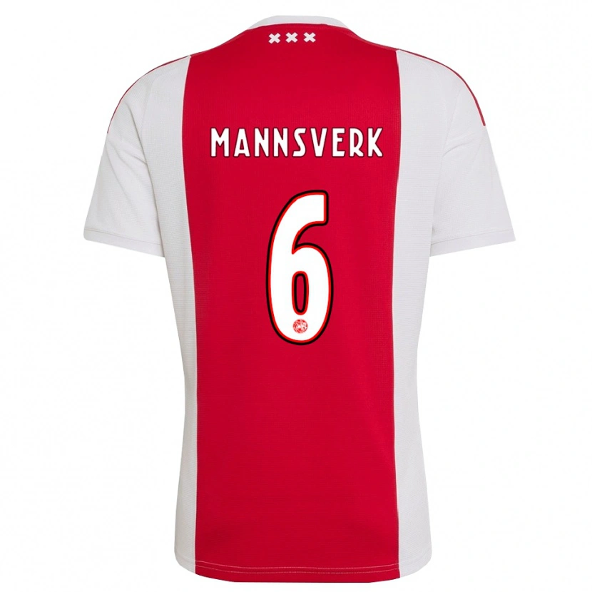Danxen Herren Sivert Mannsverk #6 Rot Weiß Gelb Heimtrikot Trikot 2026/27 T-Shirt