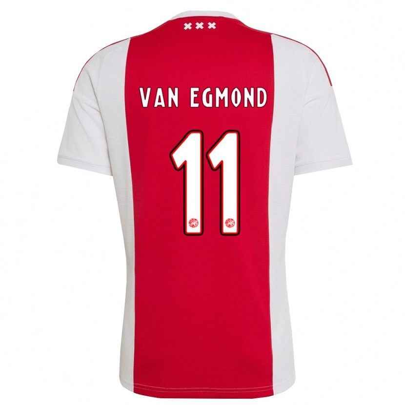 Danxen Herren Bo Van Egmond #11 Rot Weiß Gelb Heimtrikot Trikot 2026/27 T-Shirt