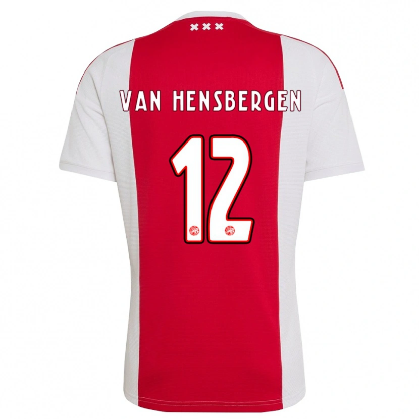 Danxen Herren Jade Van Hensbergen #12 Rot Weiß Gelb Heimtrikot Trikot 2026/27 T-Shirt
