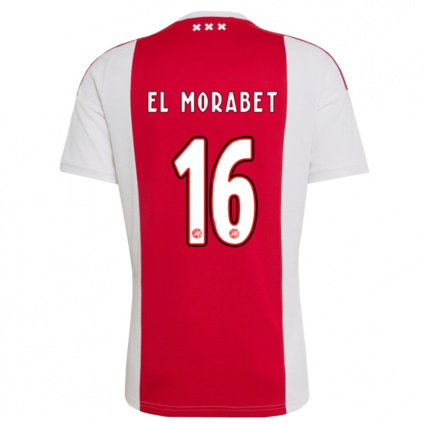 Danxen Herren Younes El Morabet #16 Rot Weiß Gelb Heimtrikot Trikot 2026/27 T-Shirt