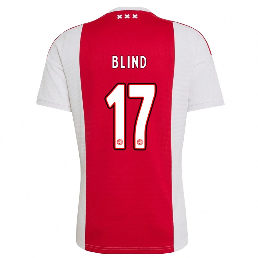 Danxen Herren Daley Blind #17 Rot Weiß Gelb Heimtrikot Trikot 2026/27 T-Shirt