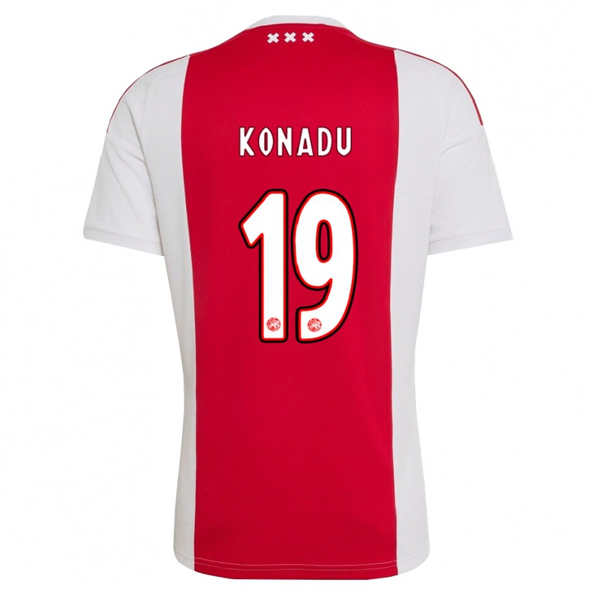 Danxen Herren Don-Angelo Konadu #19 Rot Weiß Gelb Heimtrikot Trikot 2026/27 T-Shirt