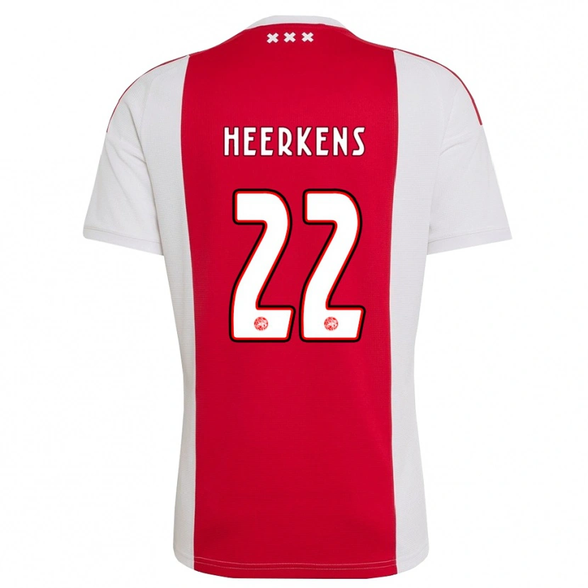 Danxen Herren Joeri Heerkens #22 Rot Weiß Gelb Heimtrikot Trikot 2026/27 T-Shirt