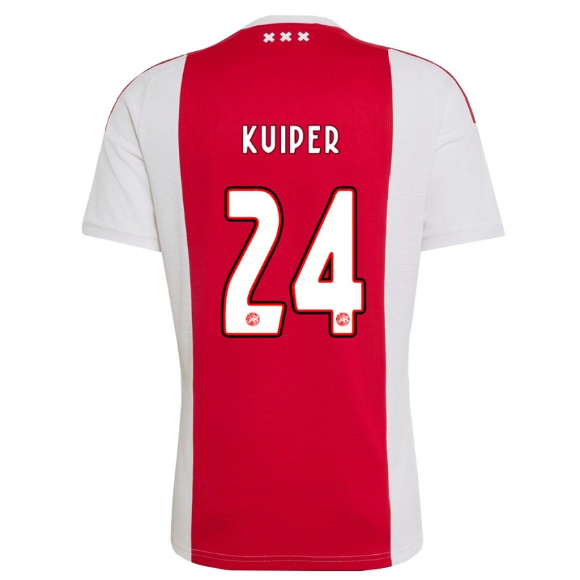 Danxen Herren Justen Kuiper #24 Rot Weiß Gelb Heimtrikot Trikot 2026/27 T-Shirt