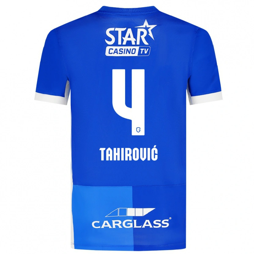 Danxen Herren Benjamin Tahirovic #4 Mittelblau Königlichblau Weiß Heimtrikot Trikot 2026/27 T-Shirt