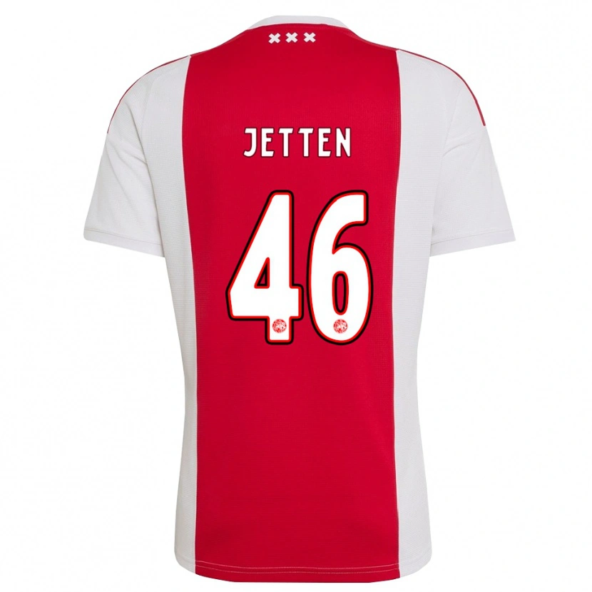 Danxen Herren Lucas Jetten #46 Rot Weiß Gelb Heimtrikot Trikot 2026/27 T-Shirt