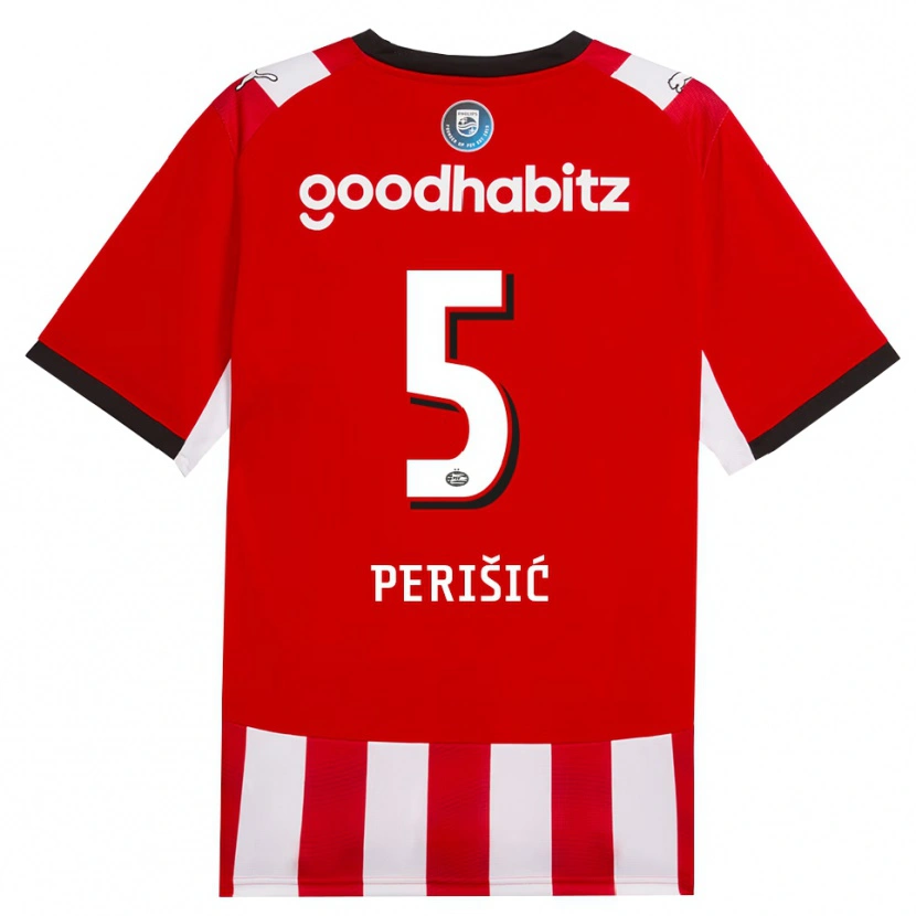 Danxen Herren Ivan Perišić #5 Rot Weiß Schwarz Heimtrikot Trikot 2026/27 T-Shirt