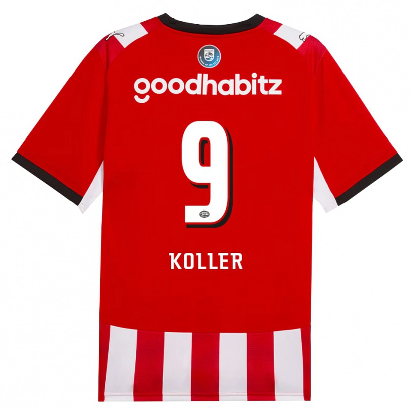 Danxen Herren Jim Koller #9 Rot Weiß Schwarz Heimtrikot Trikot 2026/27 T-Shirt