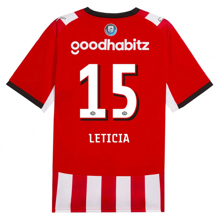 Danxen Herren Brazil Bra Leticia #15 Rot Weiß Schwarz Heimtrikot Trikot 2026/27 T-Shirt