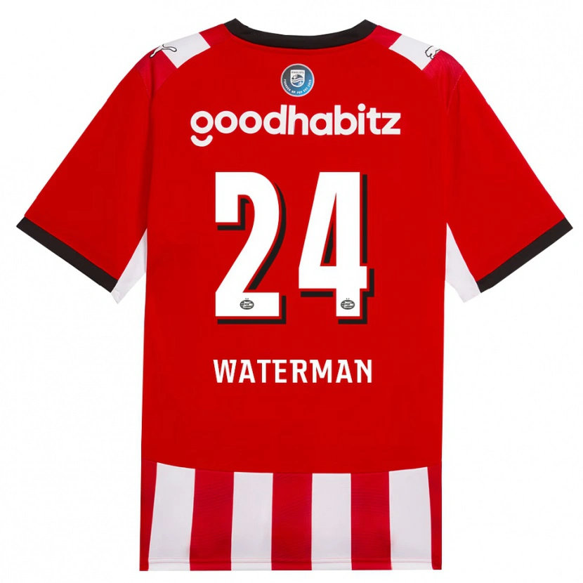 Danxen Herren Boy Waterman #24 Rot Weiß Schwarz Heimtrikot Trikot 2026/27 T-Shirt