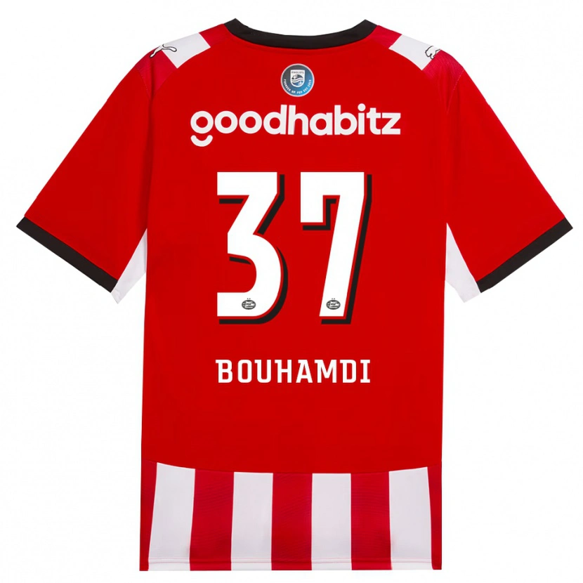 Danxen Herren Amir Bouhamdi #37 Rot Weiß Schwarz Heimtrikot Trikot 2026/27 T-Shirt