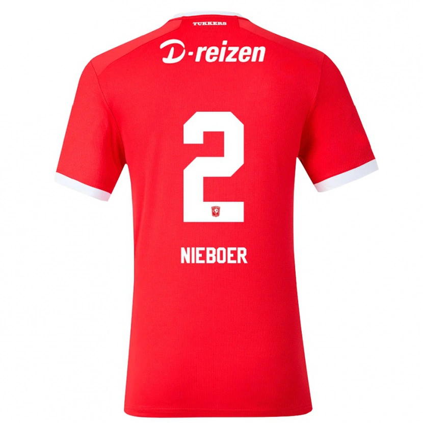 Danxen Herren Oliver Nieboer #2 Rot Weiß Heimtrikot Trikot 2026/27 T-Shirt
