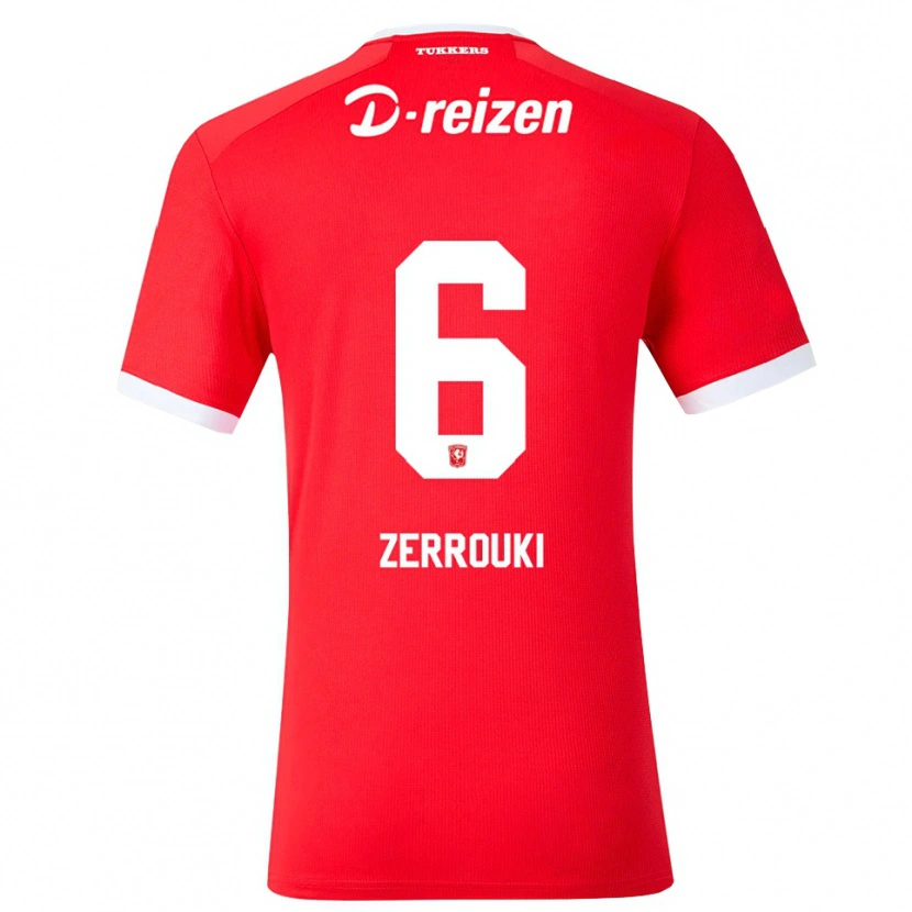Danxen Herren Ramiz Zerrouki #6 Rot Weiß Heimtrikot Trikot 2026/27 T-Shirt
