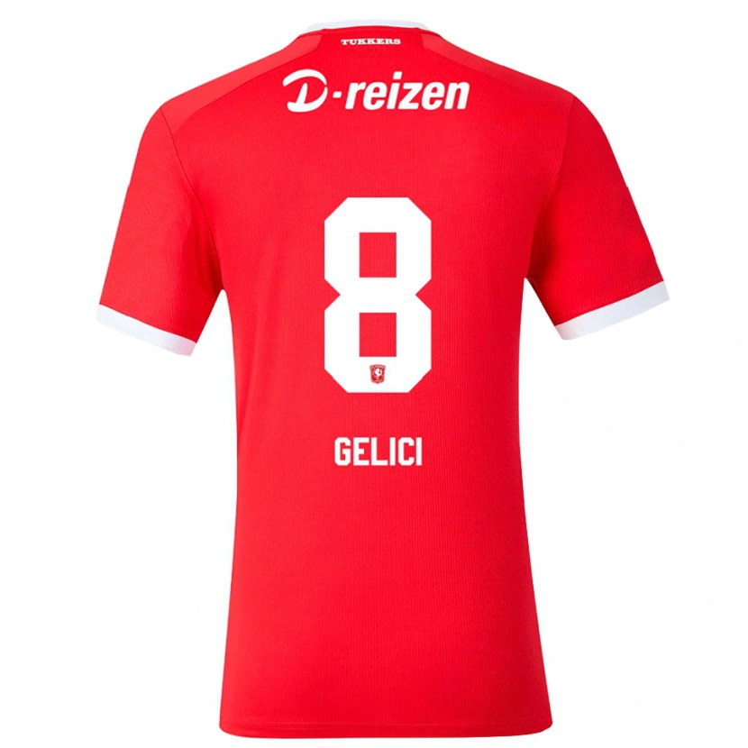 Danxen Herren Delano Gelici #8 Rot Weiß Heimtrikot Trikot 2026/27 T-Shirt