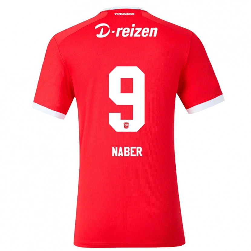 Danxen Herren Daeley Naber #9 Rot Weiß Heimtrikot Trikot 2026/27 T-Shirt