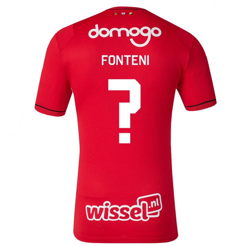 Danxen Herren Jahlani Fonteni #0 Rot Weiß Schwarz Heimtrikot Trikot 2026/27 T-Shirt