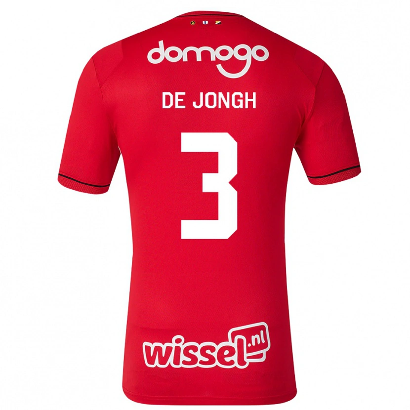 Danxen Herren Bryan De Jongh #3 Rot Weiß Schwarz Heimtrikot Trikot 2026/27 T-Shirt