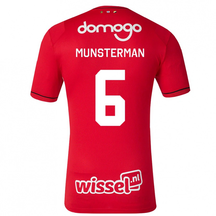 Danxen Herren Marthe Munsterman #6 Rot Weiß Schwarz Heimtrikot Trikot 2026/27 T-Shirt