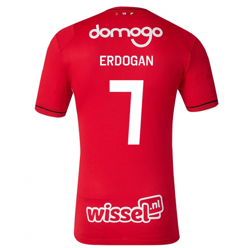 Danxen Herren Talha Erdogan #7 Rot Weiß Schwarz Heimtrikot Trikot 2026/27 T-Shirt