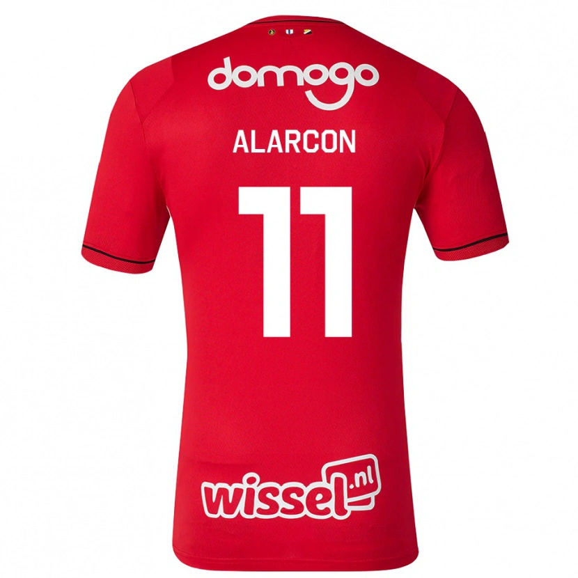 Danxen Herren Ángel Alarcón #11 Rot Weiß Schwarz Heimtrikot Trikot 2026/27 T-Shirt