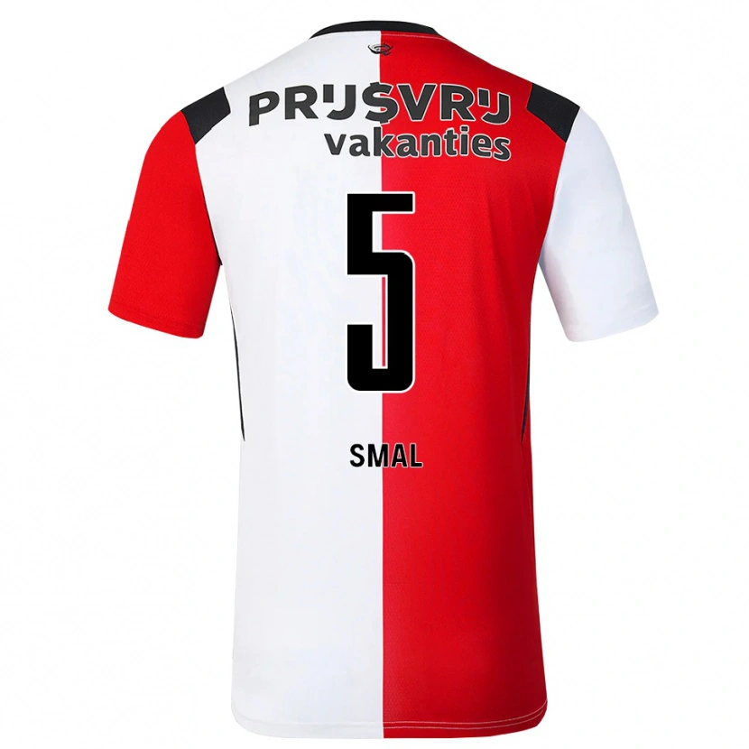 Danxen Herren Gijs Smal #5 Rot Weiß Schwarz Heimtrikot Trikot 2026/27 T-Shirt