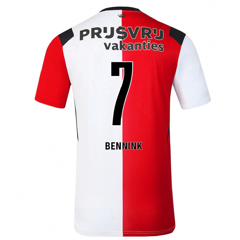Danxen Herren Maxime Bennink #7 Rot Weiß Schwarz Heimtrikot Trikot 2026/27 T-Shirt