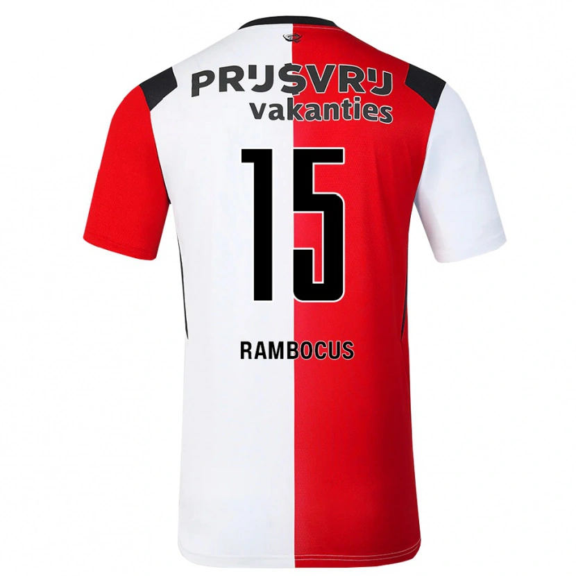 Danxen Herren Diego Rambocus #15 Rot Weiß Schwarz Heimtrikot Trikot 2026/27 T-Shirt