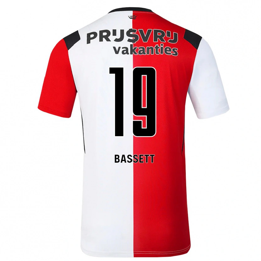 Danxen Herren Cole Bassett #19 Rot Weiß Schwarz Heimtrikot Trikot 2026/27 T-Shirt