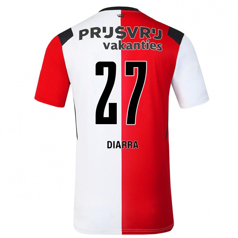 Danxen Herren Gaoussou Diarra #27 Rot Weiß Schwarz Heimtrikot Trikot 2026/27 T-Shirt