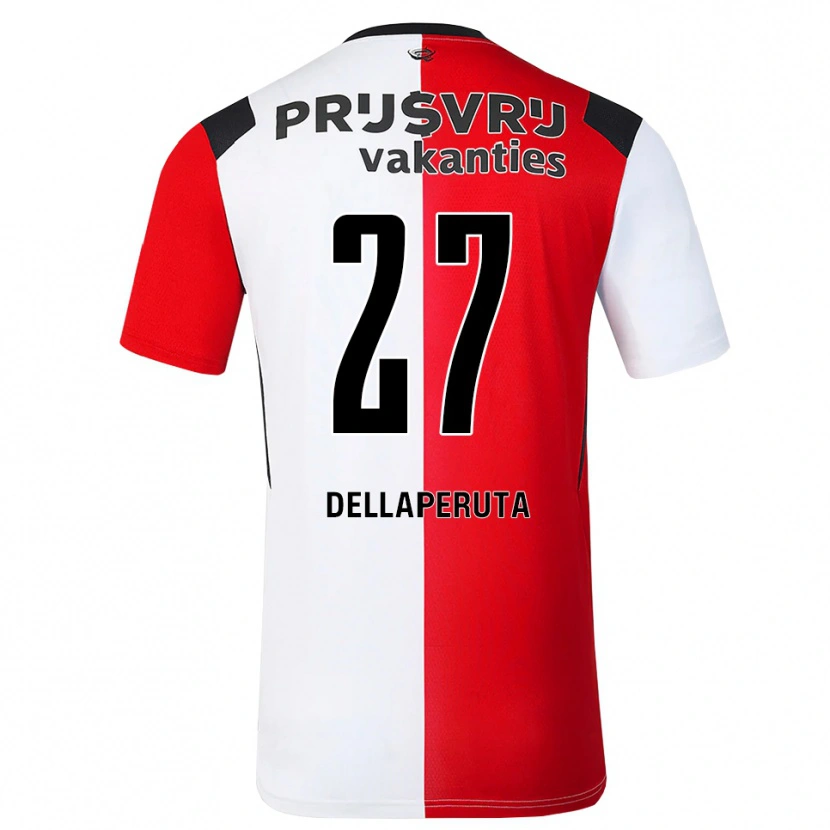 Danxen Herren Talia Dellaperuta #27 Rot Weiß Schwarz Heimtrikot Trikot 2026/27 T-Shirt