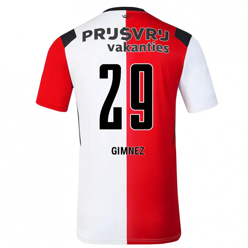 Danxen Herren Santiago Gimnez #29 Rot Weiß Schwarz Heimtrikot Trikot 2026/27 T-Shirt