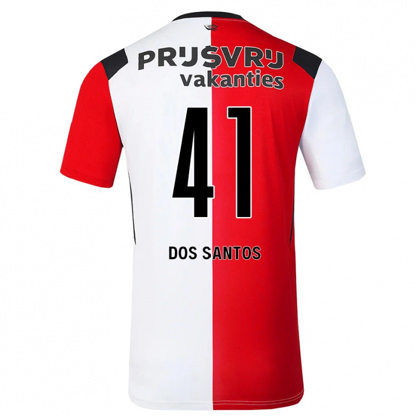 Danxen Herren Giuliany Ben-David Dos Santos #41 Rot Weiß Schwarz Heimtrikot Trikot 2026/27 T-Shirt